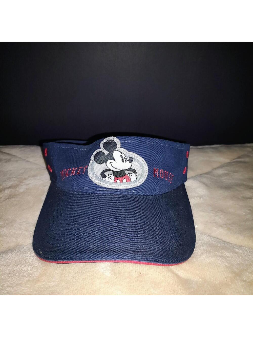 Mickey Mouse Visor Cap Navy Blue Walt Disney World Adjustable